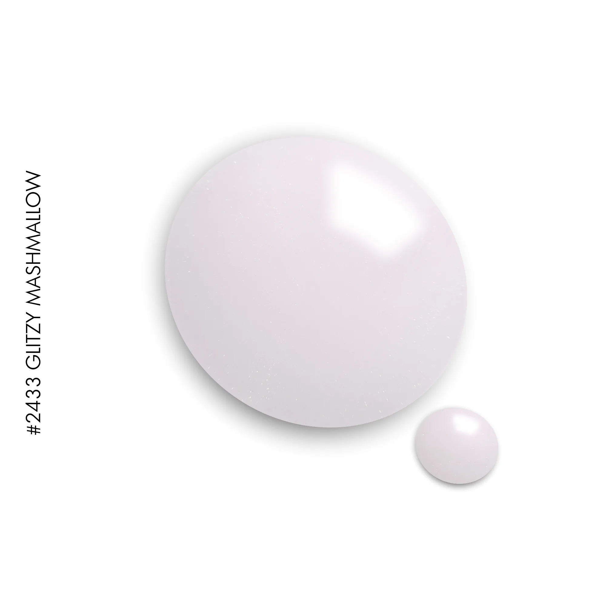 2433 Glitzy Marshmallow gel polish
